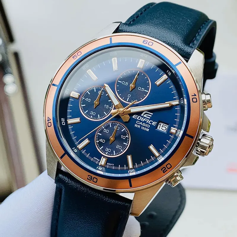 Casio Edifice Chronograph Blue Dial Men's Watch- EFR-526L-2AV